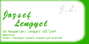 jozsef lengyel business card